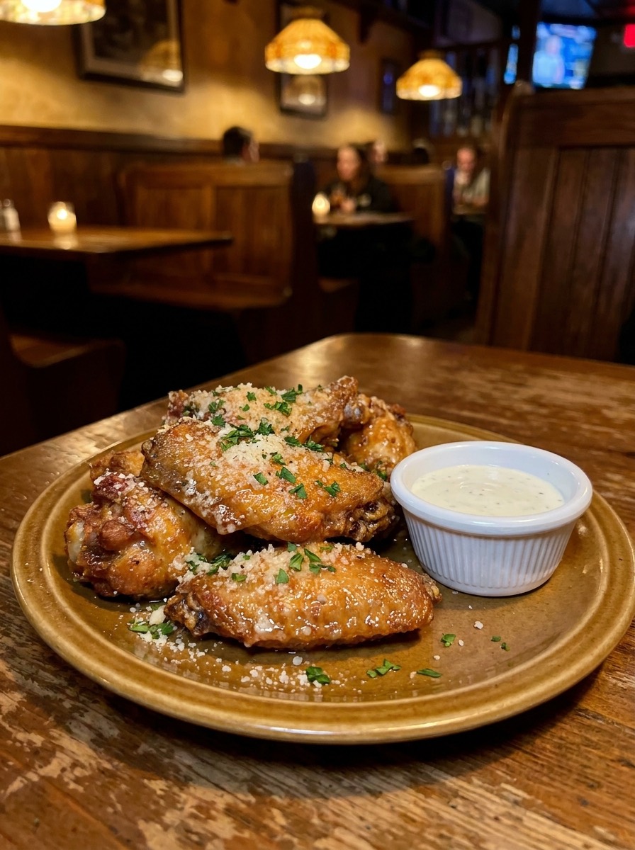 Garlic parm wings
