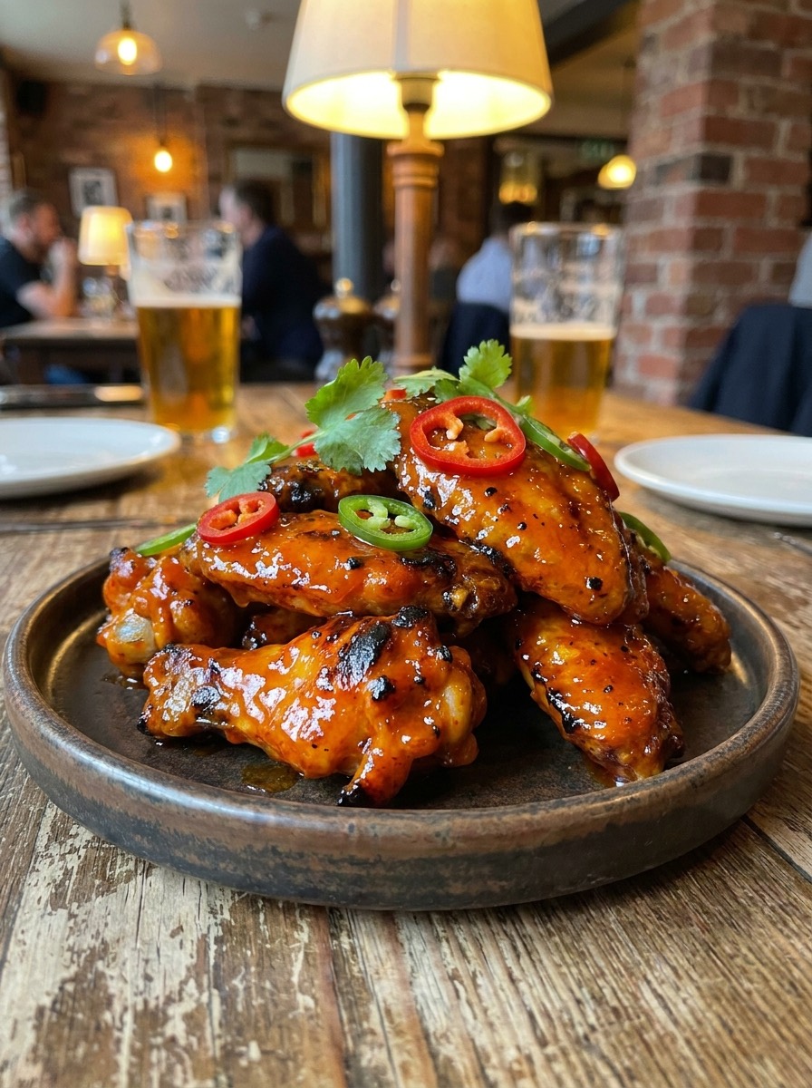 Mango habanero wings